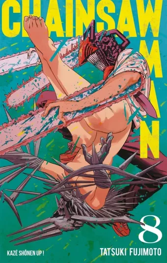 Couverture du manga Chainsaw man Tome 8, « Méga tohu-bohu »