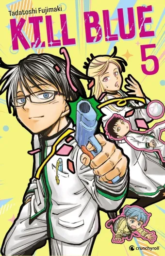 Couverture du manga Kill blue Tome 5, « Le comité de discipline et le tueur »