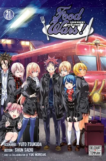 Couverture du manga Food wars ! Tome 21, « Le départ du train de Totsuki »