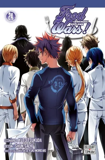 Couverture du manga Food wars ! Tome 24, « Bienvenue sur les terres de l'épreuve finale »