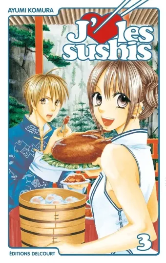 Couverture du manga J'[aime] les sushis Tome 3