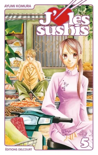 Couverture du manga J'[aime] les sushis Tome 5