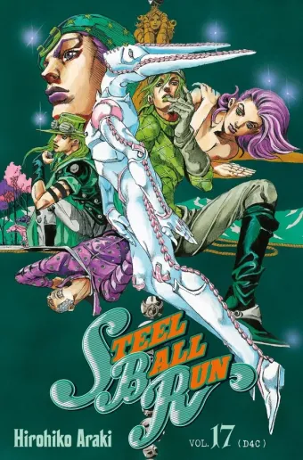 Couverture du manga Steel ball run Tome 17, « D4C, dirty deeds done dirt cheap »