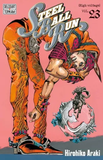 Couverture du manga Steel ball run Tome 23, « High voltage »