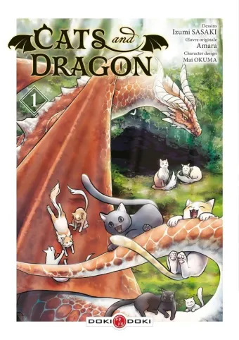 Couverture du manga Cats and dragon – histoires de chats et d’un dragon élevé par un chat Tome 1