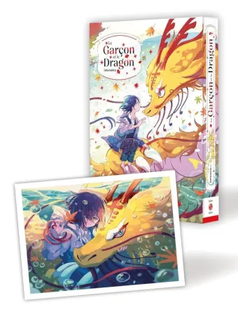 Couverture du manga Le Garçon et le Dragon Tome 1, « Édition limitée »