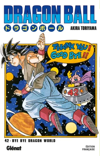 Couverture du manga Dragon Ball – Édition originale Dragon Ball - Édition originale · Tome 42, « Bye Bye Dragon World »