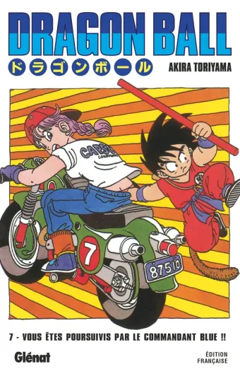 Couverture du manga Dragon Ball – Édition originale Dragon Ball - Édition originale · Tome 7, « Vous êtes poursuivis par le commandant Blue !! »