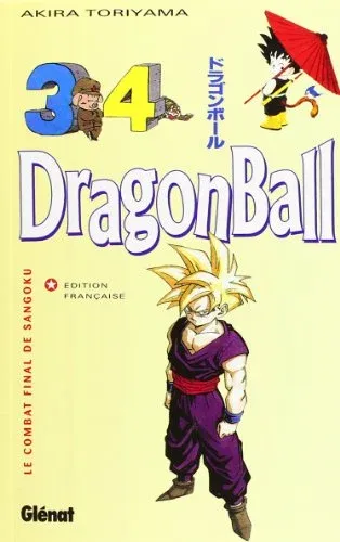 Couverture du manga Dragon Ball – Édition pastel (1993) Tome 34, « Le combat final de Sangoku »
