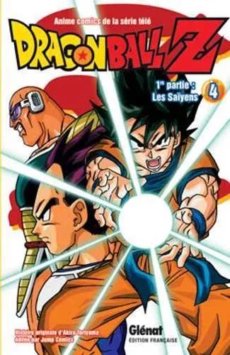 Couverture du manga Dragon Ball Z 1re partie · Tome 4, « Les Saïyens »