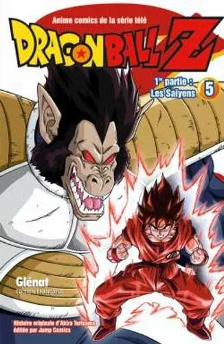 Couverture du manga Dragon Ball Z 1re partie · Tome 5, « Les Saïyens »