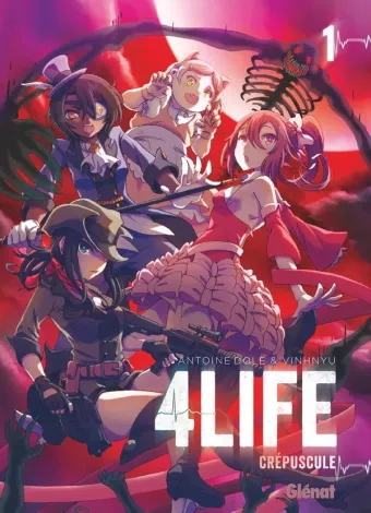 Couverture du manga 4life Tome 1, « Crépuscule »