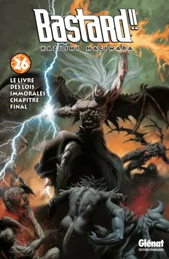 Couverture du manga Bastard !! – le dieu de la destruction Tome 26, « Le livre des lois immorales, chapitre final »