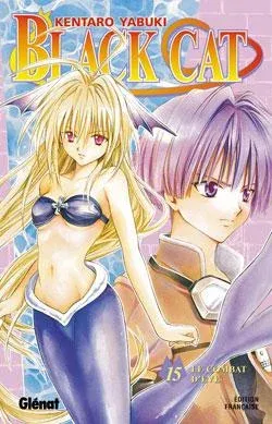Couverture du manga Black cat Tome 15, « Le combat d'Ève »