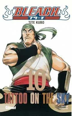 Couverture du manga Bleach Tome 10, « Tattoo on the sky »