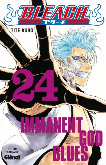 Couverture du manga Bleach Tome 24, « Immanent god blues »