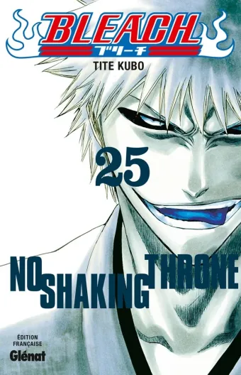 Couverture du manga Bleach Tome 25, « No shaking throne »