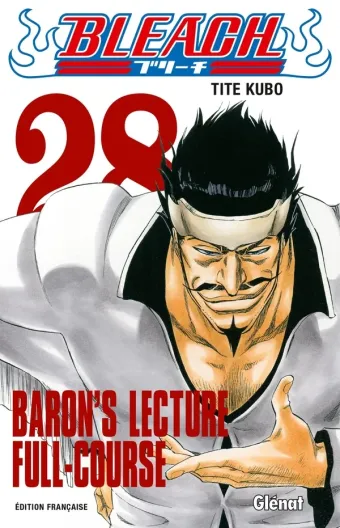 Couverture du manga Bleach Tome 28, « Baron's lecture full-course »