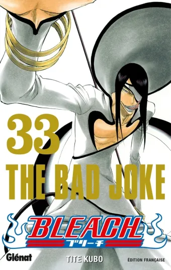 Couverture du manga Bleach Tome 33, « The bad joke »