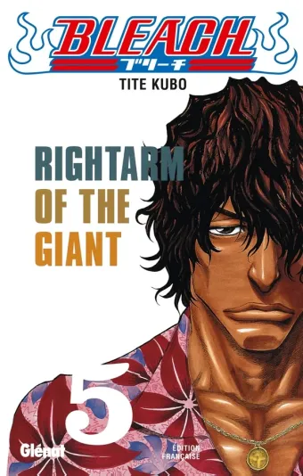 Couverture du manga Bleach Tome 5, « Rightarm of the giant »