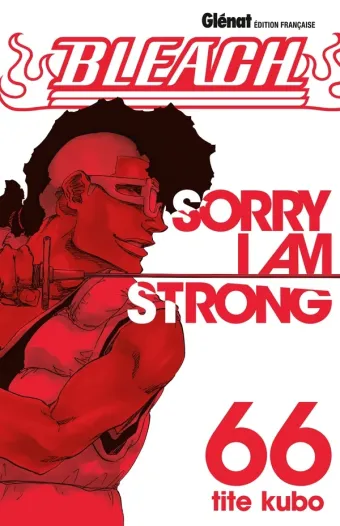 Couverture du manga Bleach Tome 66, « Sorry I am strong »