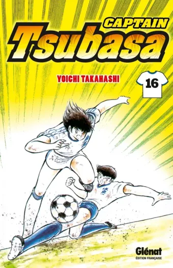 Couverture du manga Captain Tsubasa Tome 16, « La force explosive du rasoir »