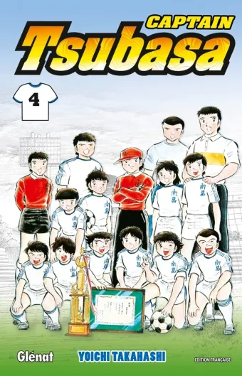 Couverture du manga Captain Tsubasa Tome 4, « En route pour le tournoi national ! »