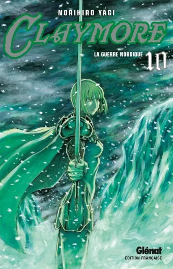 Couverture du manga Claymore Tome 10, « La guerre nordique »