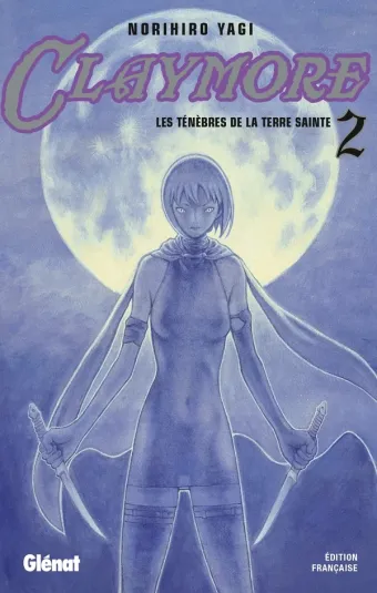 Couverture du manga Claymore Tome 2, « Les ténèbres de la Terre sainte »