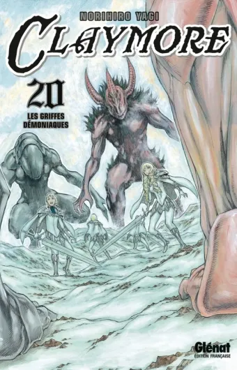 Couverture du manga Claymore Tome 20, « Les griffes démoniaques »