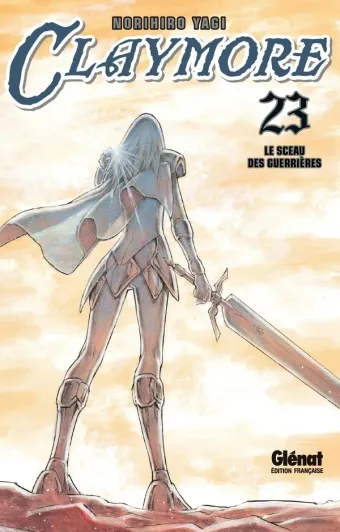Couverture du manga Claymore Tome 23, « Le sceau des guerrières »