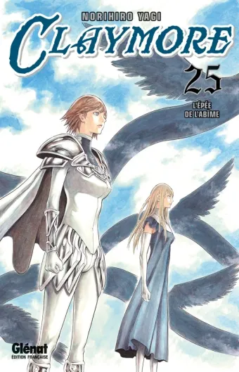 Couverture du manga Claymore Tome 25, « L'épée de l'abîme »