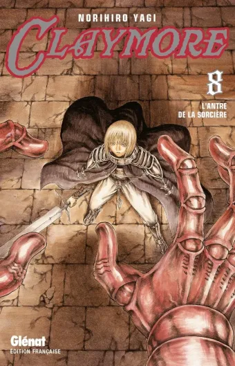 Couverture du manga Claymore Tome 8, « L'antre de la sorcière »