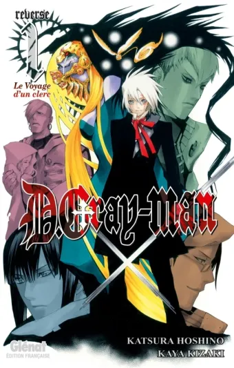 Couverture du manga D. Gray-Man reverse Tome 1, « Le voyage d'un clerc »
