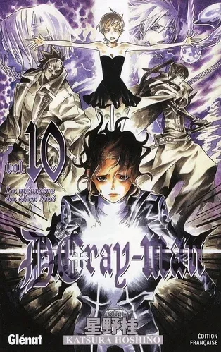 Couverture du manga D. Gray-Man Tome 10, « La mémoire du clan Noé »