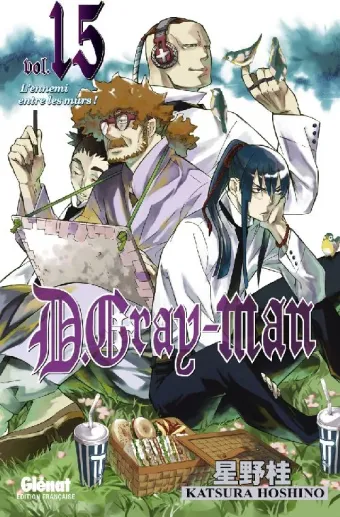 Couverture du manga D. Gray-Man Tome 15, « L'ennemi entre les murs ! »