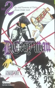 Couverture du manga D. Gray-Man Tome 2, « Le vieil homme et l'aria d'une triste nuit »