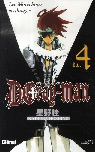 Couverture du manga D. Gray-Man Tome 4, « Les maréchaux en danger »
