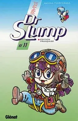 Couverture du manga Dr Slump Tome 11, « Les nouvelles aventures de Gatchan »