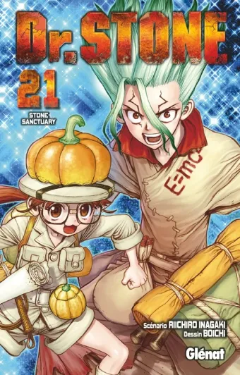 Couverture du manga Dr. Stone Tome 21, « Stone sanctuary »