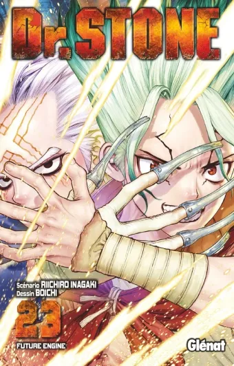 Couverture du manga Dr. Stone Tome 23, « Future engine »