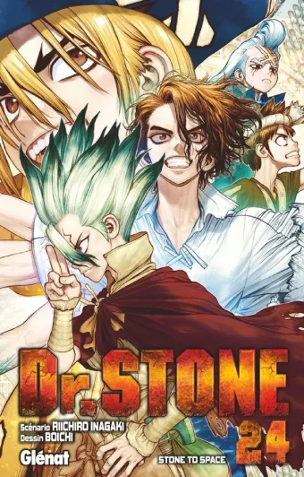 Couverture du manga Dr. Stone Tome 24, « Stone to space »