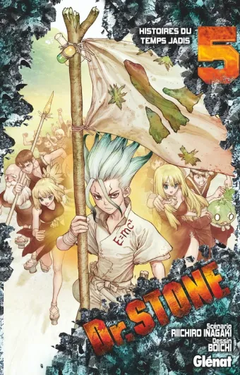 Couverture du manga Dr. Stone Tome 5, « Histoires du temps jadis »