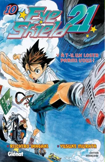 Couverture du manga Eye shield 21 Tome 10, « Y-a-t-il un loser parmi vous ? »