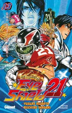 Couverture du manga Eye shield 21 Tome 13, « Qui est le vrai ? »