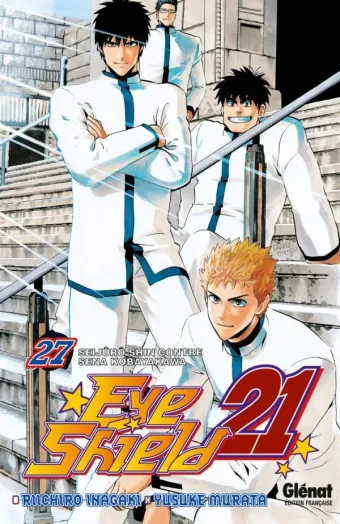 Couverture du manga Eye shield 21 Tome 27, « Seijûro shin contre Sena Kobayakawa »