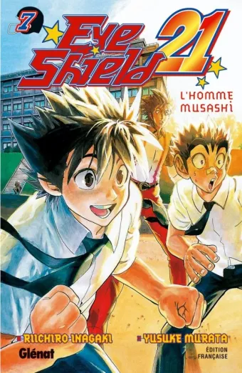 Couverture du manga Eye shield 21 Tome 7, « L'homme Musashi »