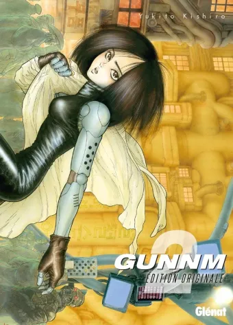 Couverture du manga Gunnm Tome 2, « La vierge de fer »