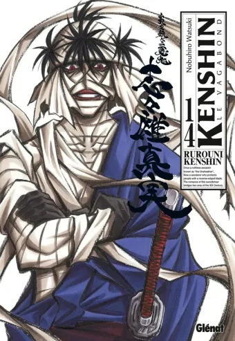 Couverture du manga Kenshin le vagabond Tome 14, « L'heure de tenir ses promesses »