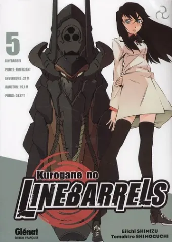 Couverture du manga Kurogane no Linebarrels Tome 5
